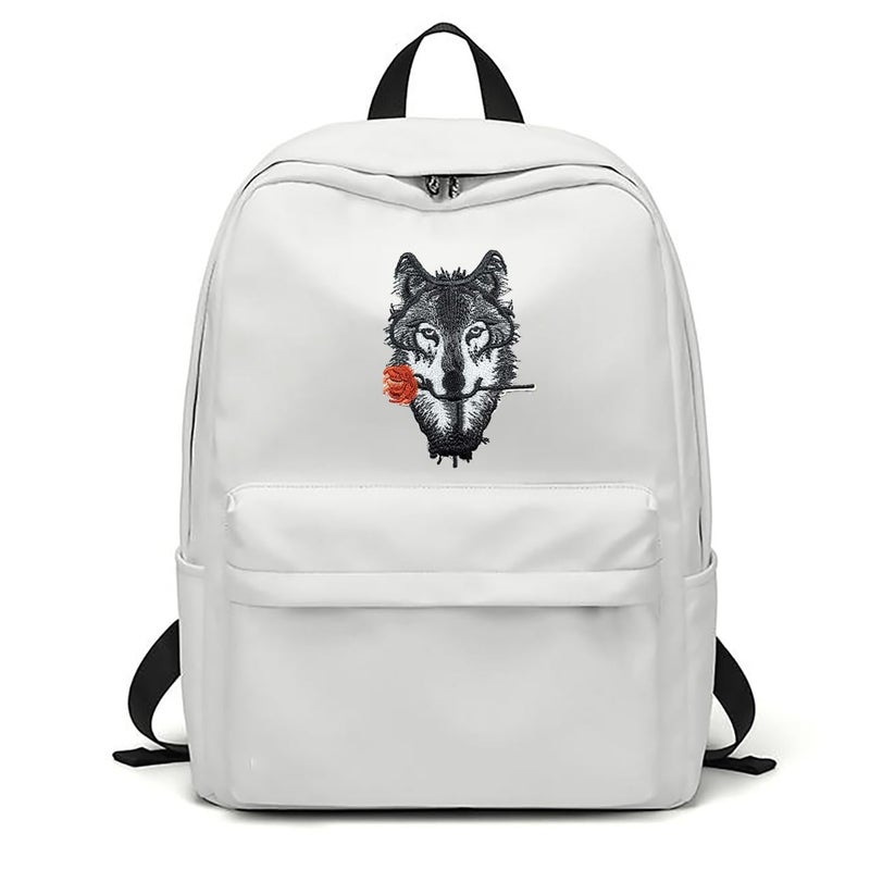 ZOOPOLR 2 Pcs Wolf Patch, Iron On Patches for Backpacks, Hats, DIY Sew on Applique Patch, Vintage Embroidered Patches for Repair Clothes, Jackets, Jeans - Image 2